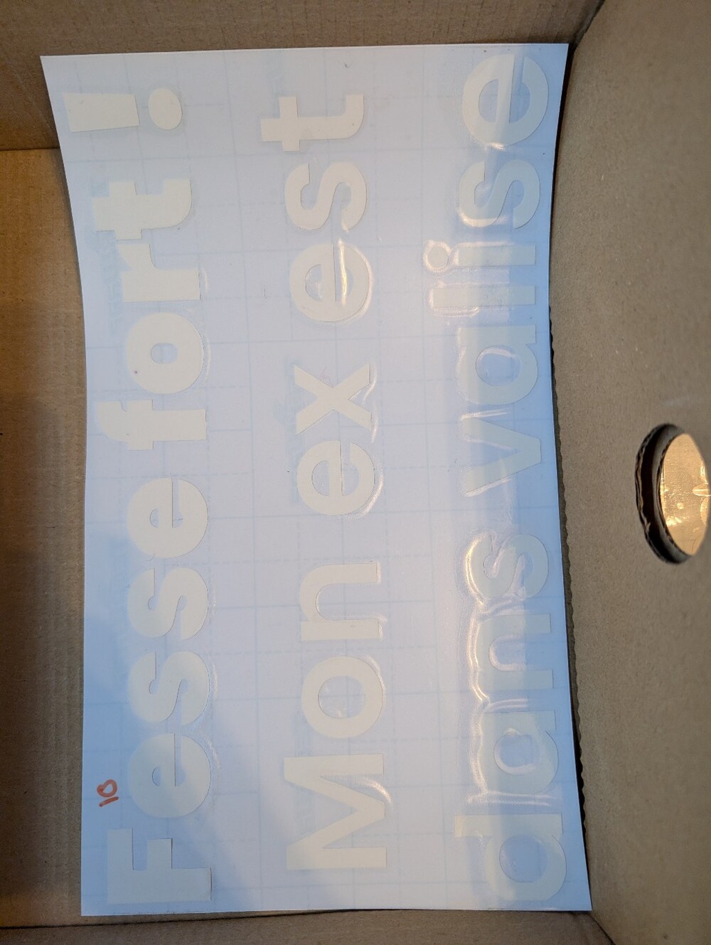 Decal "Fesse Fort Mon Ex Est Dans La Valise"